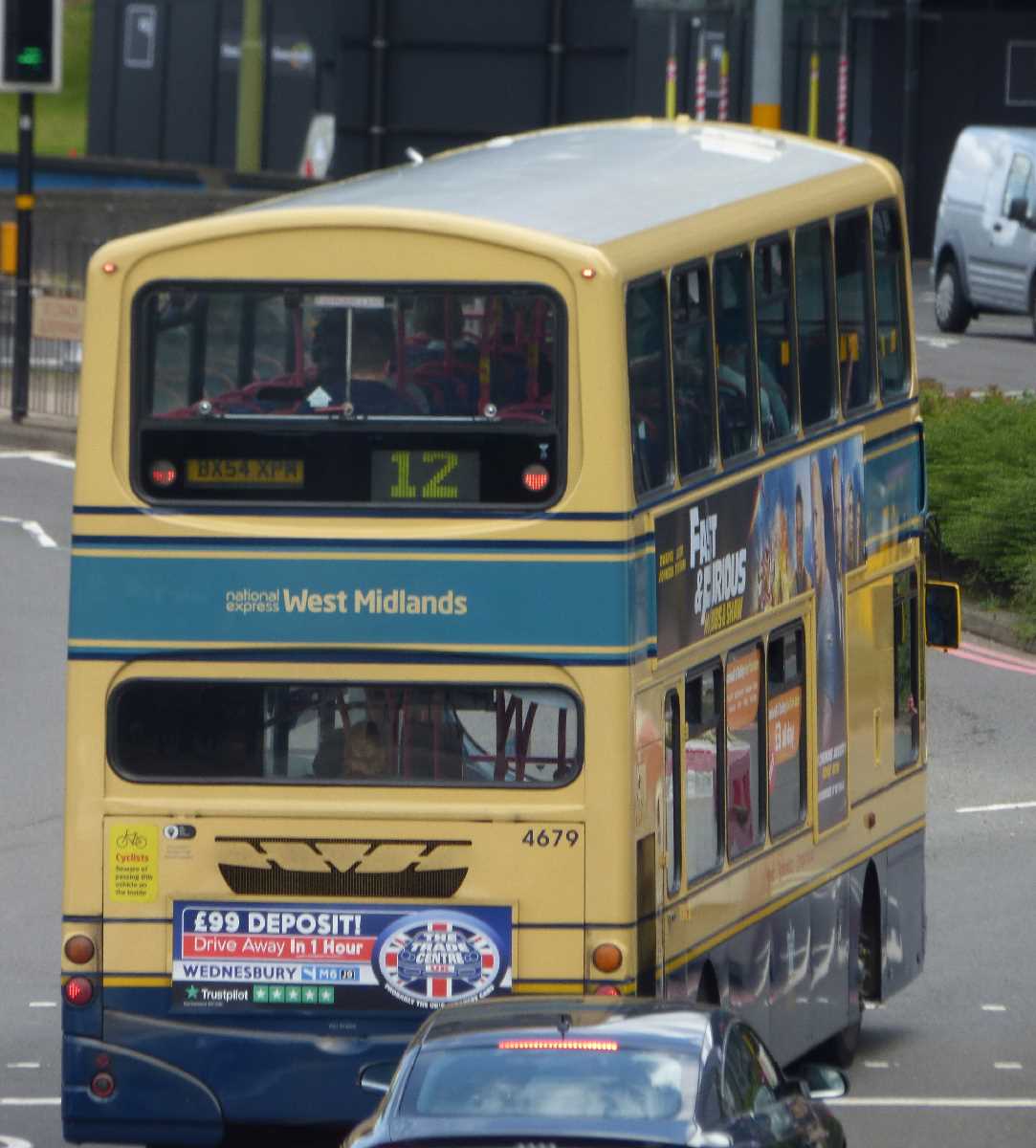 West Bromwich Corporation heritage livery on an NXWM bus