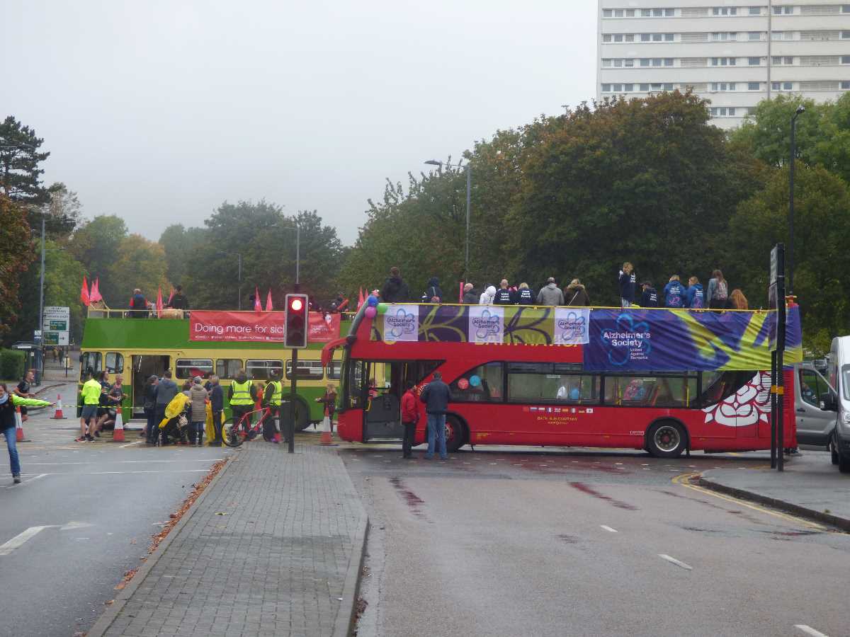 Southdown and Bath Bus Company buses at the Great Birmingham Run 2019